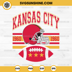 Kansas City Football 1960 SVG, Kansas City Chiefs SVG, NFL Football SVG