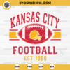 Kansas City Football Est 1960 SVG, Kansas City Chiefs SVG, Chiefs SVG