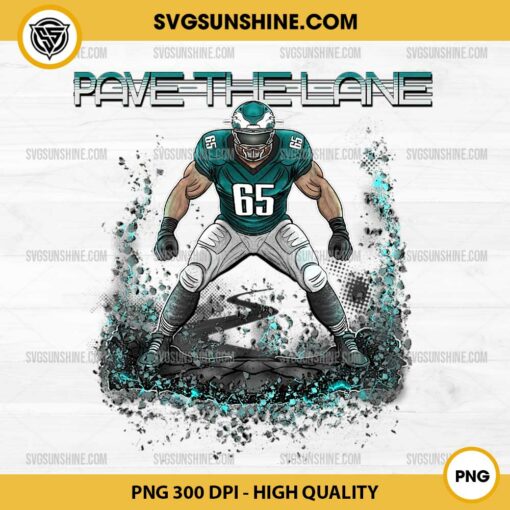 Lane Johnson Pave the Lane PNG, Philadelphia Eagles PNG