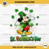 Mickey Mouse Happy St Patricks Day PNG, Mickey Mouse Shamrock PNG