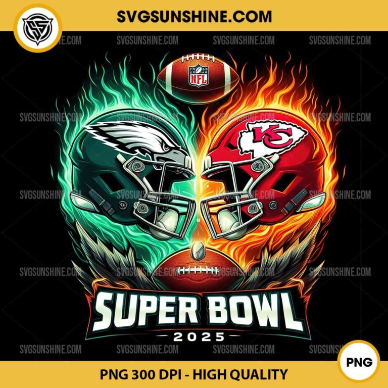 NFL Super Bowl 2025 PNG, Philadelphia Eagles Vs Kansas City Chiefs PNG