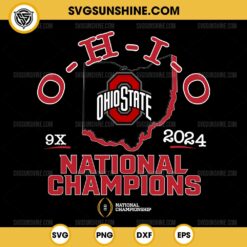 Ohio State National Champions 2024 SVG, Ohio State Buckeyes SVG