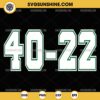 Philadelphia Eagles Super Bowl LIX Champions 40-20 Score SVG, Philadelphia Eagles Super Bowl 2025 Victory SVG