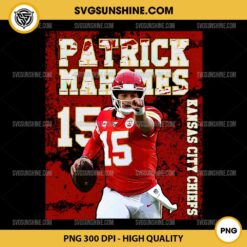 Patrick Mahomes 15 Kansas City Chiefs PNG, Patrick Mahomes 15 PNG