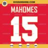 Patrick Mahomes 15 SVG File, Kansas City Chiefs SVG