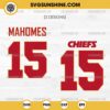 Patrick Mahomes 15 SVG, Patrick Mahomes Kansas City Chiefs 15 SVG, Super Bowl LIX SVG