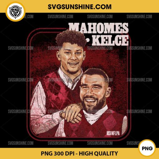 Patrick Mahomes & Travis Kelce PNG, Kansas City Step Brothers PNG, Mahomes and Kelce PNG