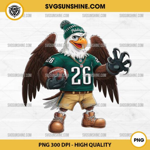 Philadelphia Eagles Football Mascot PNG, Cool Eagles Football PNG File