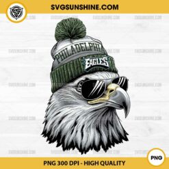 Philadelphia Eagles Football Mascot PNG, Eagles with Sunglasses PNG