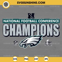 Philadelphia Eagles NFC Champions SVG, Philadelphia Eagles Super Bowl LIX SVG