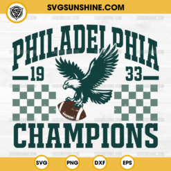 Philadelphia Football Champions 2025 SVG, Eagles Winner Super Bowl LIX Champions SVG