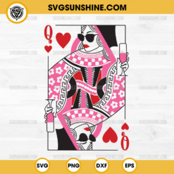 Queen Of Hearts SVG, Valentines Day SVG, Playing Cards SVG