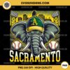 Sacramento Oakland Athletics PNG, Oakland Athletics Mascot PNG