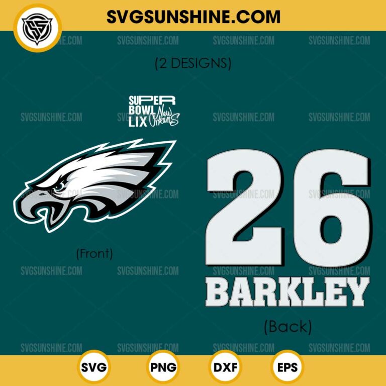 Saquon Barkley 26 SVG, Saquon Barkley Philadelphia Eagles Super Bowl