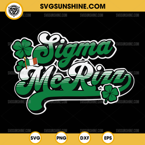 Sigma Mc Rizz SVG, Funny St Patricks Day SVG, Skibidi St Pat Rizz SVG