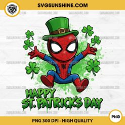 Spider Man St Patricks Day PNG, Marvel Happy St Patricks Day PNG