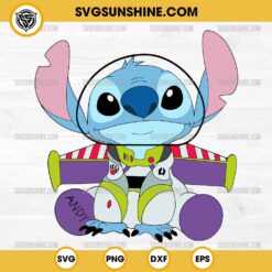 Stitch Buzz Lightyear SVG, Disney Toy Story Stitch SVG