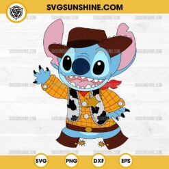 Stitch Cosplay Woody SVG, Disney Stitch Toy Story SVG