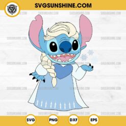 Stitch Elsa SVG, Stitch Frozen SVG, Disney Princess Stitch SVG