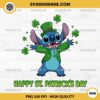 Stitch Happy St Patricks Day PNG, Disney Stitch Shamrock PNG