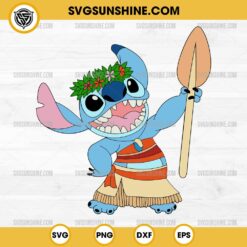 Stitch Moana SVG, Disney Princess Stitch SVG