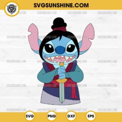 Stitch Mulan SVG, Stitch Disney Princess Mulan SVG