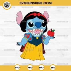 Stitch Snow White SVG, Stitch Disney Princess SVG