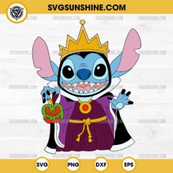 Stitch Snow White The Evil Queen SVG, Stitch Disney Villain SVG