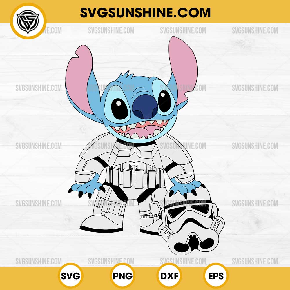 Stitch Storm Trooper SVG, Stitch Star Wars SVG Stitch Storm Trooper SVG, Stitch Star Wars SVG