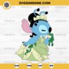 Stitch Tiana Princess SVG, Stitch Frog SVG, Disney Princess Stitch SVG