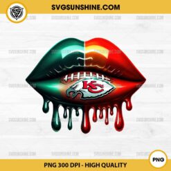 Super Bowl 2025 Lips PNG, NFL Football Lips Super Bowl LIX PNG, Chiefs VS Eagles PNG