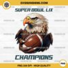 Super Bowl LIX Champions PNG, Eagles Football Victory PNG