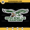 Super Bowl LIX Champions Philadelphia Eagles Football SVG