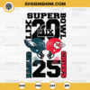 Super Bowl LIX SVG, Eagles Vs Chiefs SVG, Superbowl 2025 SVG, Super Bowl 2025 SVG