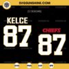 Travis Kelce 87 SVG, Travis Kelce Kansas City Chiefs 87 SVG, Super Bowl LIX SVG