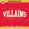 Villains Kansas City SVG, KC Chiefs SVG, Football SVG