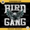 Vintage Bird Gang PNG, Football Eagles Flying PNG, Retro Eagles Fly PNG