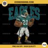 Vintage Eagles Football PNG, Funny Cool Eagles Football PNG, Philadelphia Eagles Mascot PNG