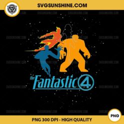 The Fantastic Four First Steps Team and Logo PNG, Marvel Studios PNG