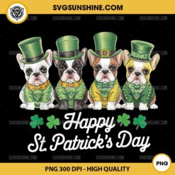 Dog St Patricks Day PNG, French Bulldogs Dogs PNG