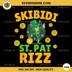 Irish Skibidi St. Pat Rizz PNG, Funny St Patrick's Day PNG