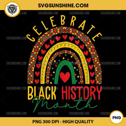 Celebrate Black History Month PNG, African American Black History Month PNG