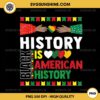 Black History Is American History PNG, Patriotic African American PNG