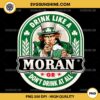 Drink Like A Moran Or Don't Drink At All PNG, Leprechaun Beer PNG