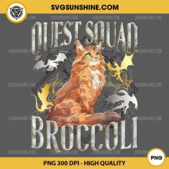 Quest Fantasy Squad Broccoli PNG, Funny Cat PNG