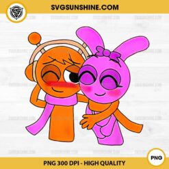 Sprunki Couple PNG, Funny Valentine's Day Sprunki PNG