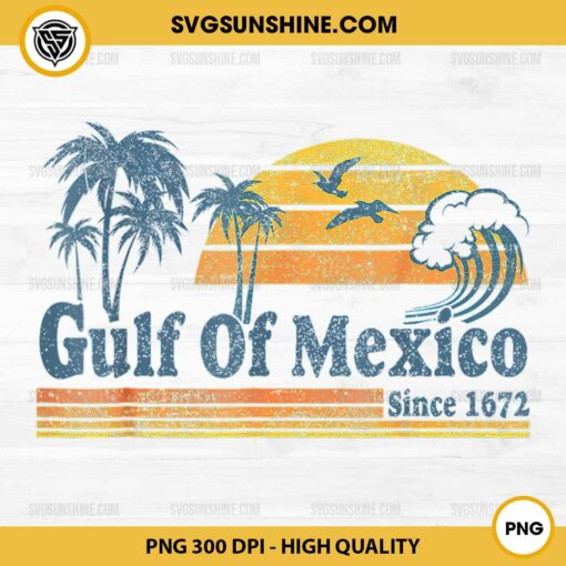 Vintage Gulf of Mexico PNG, Gulf of America PNG