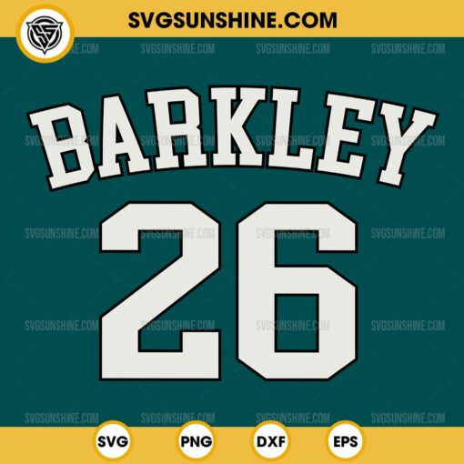 Saquon Barkley 26 SVG, Philadelphia Eagles SVG