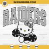 Hello Kitty Las Vegas Raiders SVG, Hello Kitty Cheerleader SVG, Hello Kitty NFL Football SVG