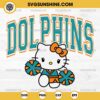 Hello Kitty Miami Dolphins SVG, Hello Kitty Cheerleader SVG, Hello Kitty NFL Football SVG